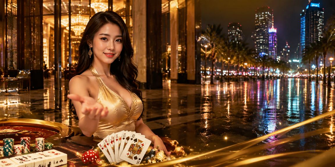 Lễ hội trò chơi bài tại Đà Nẵng với không khí sôi động và ánh đèn neon rực rỡ