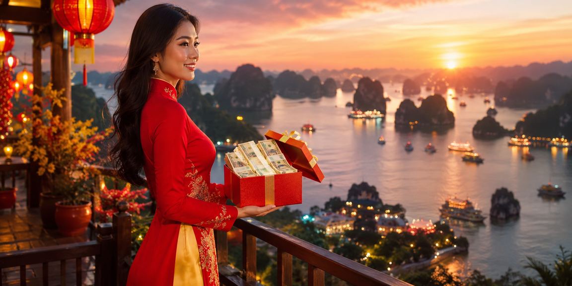 Ứng dụng casino rr888 tại vịnh Hạ Long với áo dài truyền thống