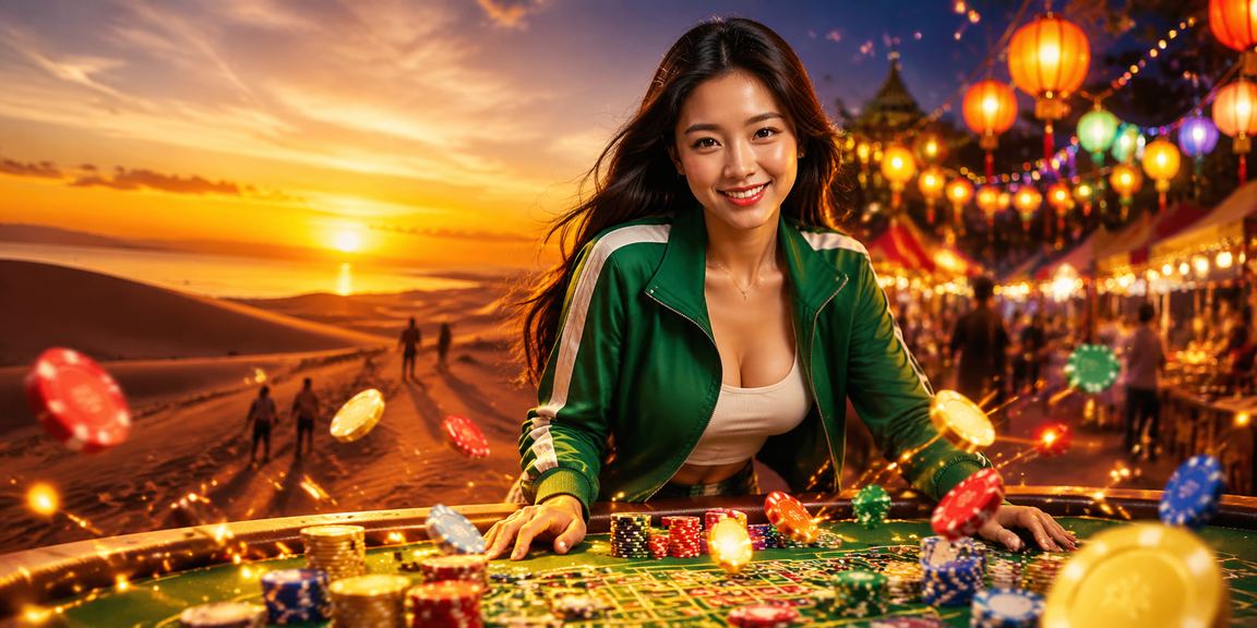 Khu chợ đêm Mũi Né với ánh đèn lung linh và không khí giải trí lành mạnh
